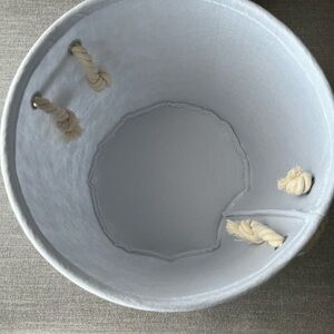 NWT Set of 2 Round Basket Light Blue Storage Bins